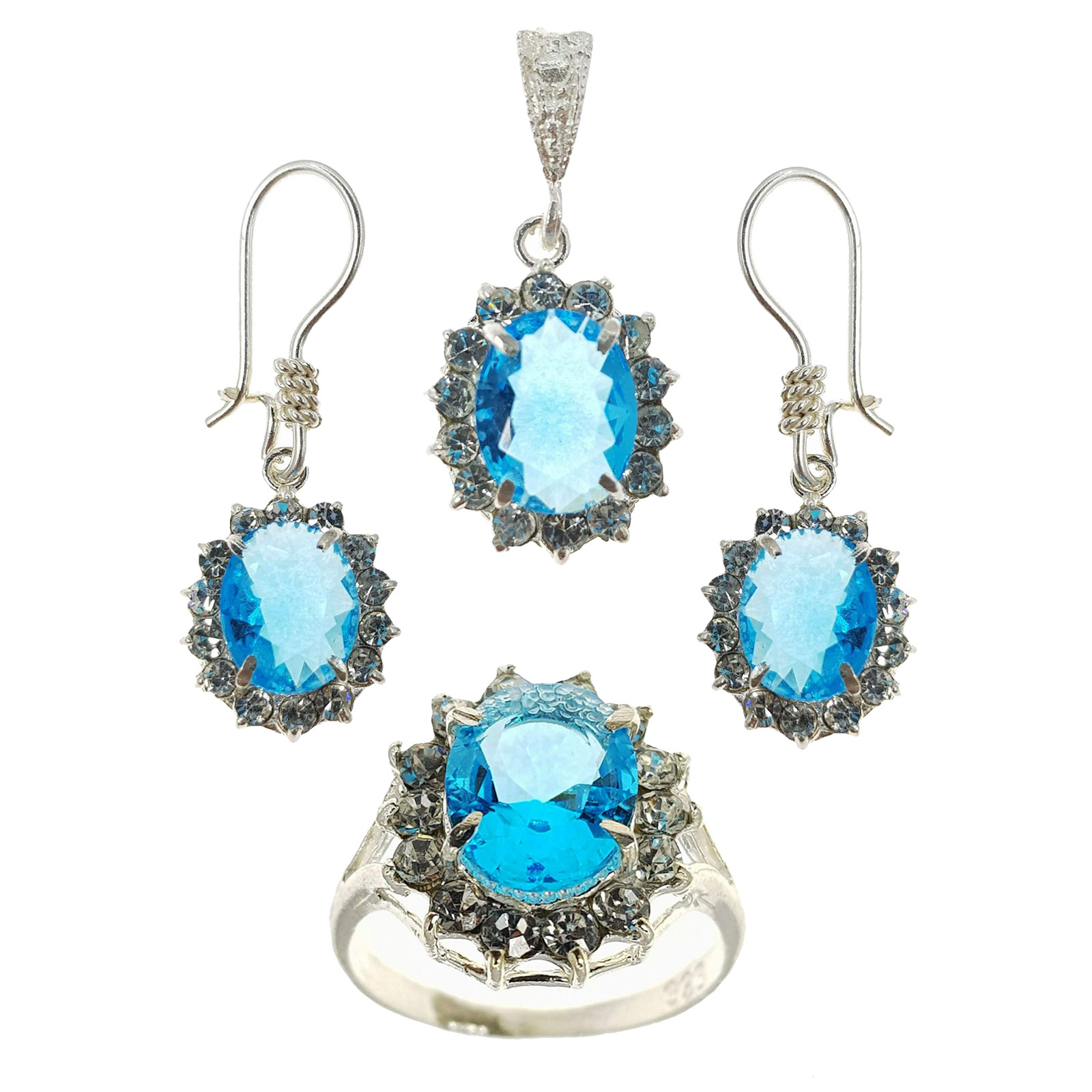 نیم ست نقره زنانه سلین کالا مدل Ce-topa1 نیم ست نقره زنانه سلین کالا مدل Ce-topa1