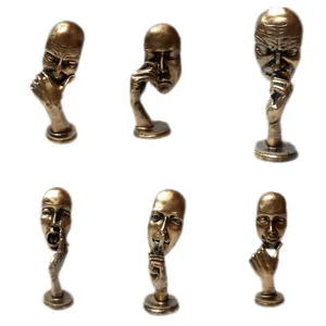 مجسمه طرح چهره های احساسی کد AS-1005 مجموعه 6 عددی
