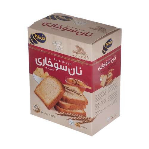 نان سوخاری ساده مزرعه ناب مقدار220 گرم