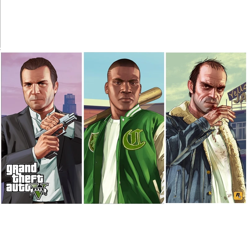 تابلو شاسی مدل بازی GTA V کد AP01 مجموعه سه عددی