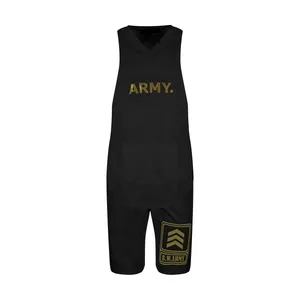 ست تاپ و شلوارک ورزشی مردانه بوفالو ویر مدل Army-2
