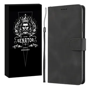 کیف کلاسوری سناتور قاب مدل لوکس مناسب برای گوشی موبایل اپل iPhone 13  / 14 به همراه بندآویز