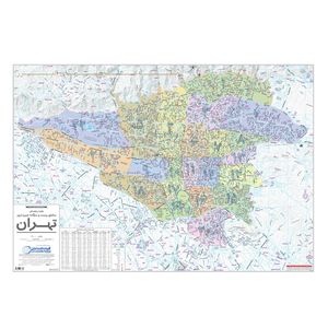 نقد و بررسی نقشه راهنمایی مناطق 22 گانه شهر تهران گیتاشناسی نوین کد1473 توسط خریداران