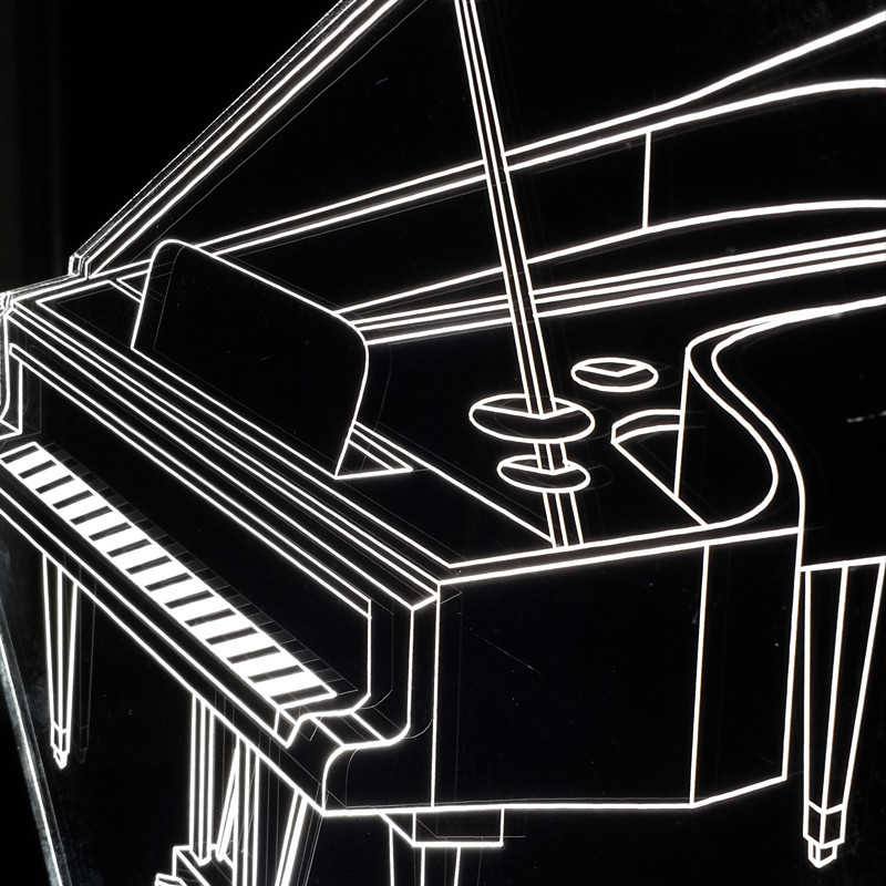 چراغ خواب طرح پیانو کد 5048