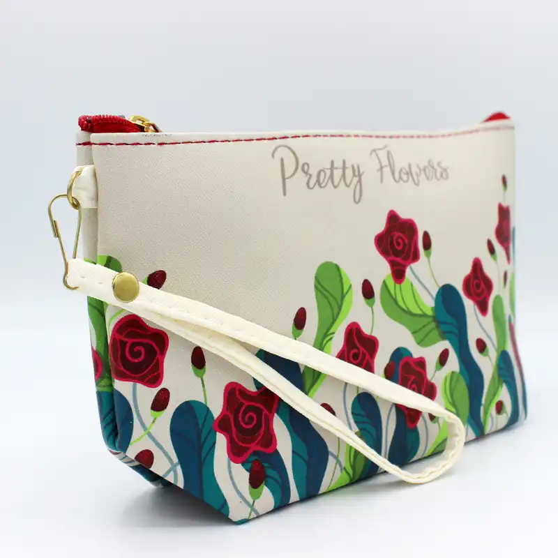 کیف لوازم آرایش زنانه طرح گل کد IDM 264