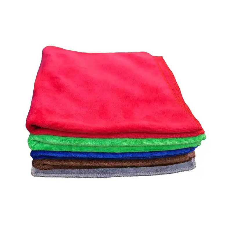 دستمال میکروفایبر نظافت خودرو لاکچری چرم مدل LC-P400 بسته 5 عددی