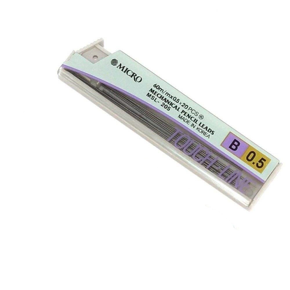 نوک مداد نوکی 0.5 میلیمتری میکرو مدل MSL-205 بسته 6 عددی