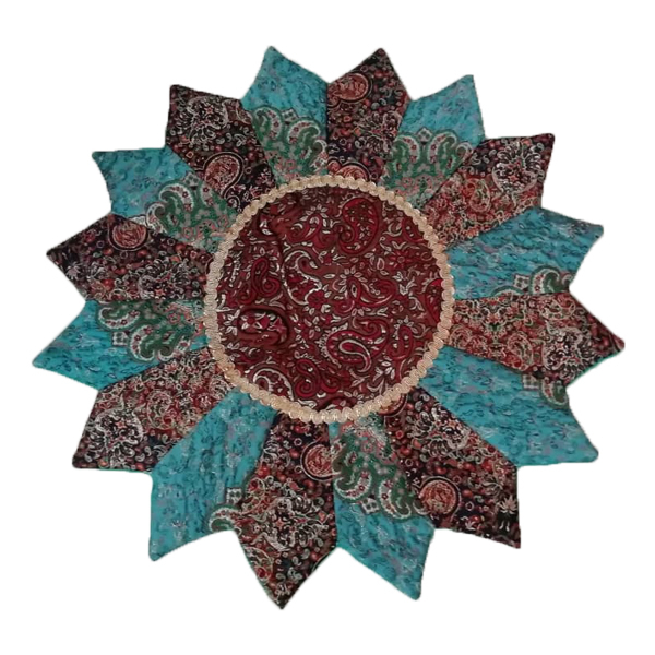 ست 3 تکه رومیزی ترمه کد  1007