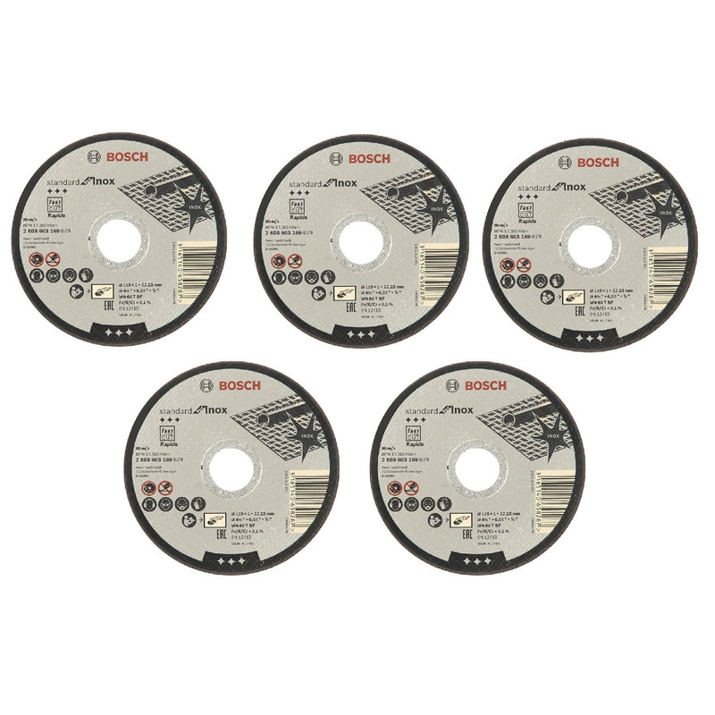 صفحه برش فلز بوش مدل 2608603169 بسته 5 عددی