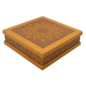  جعبه هدیه چرمی مدل مربعی کد 100