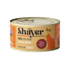 کنسرو غذای گربه شایر مدل Chicken وزن 200 گرم