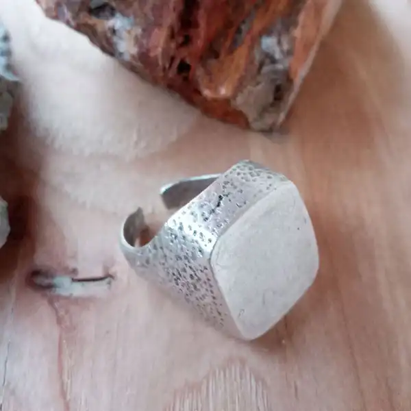 انگشتر مردانه طرح مربع کد AN-MO3