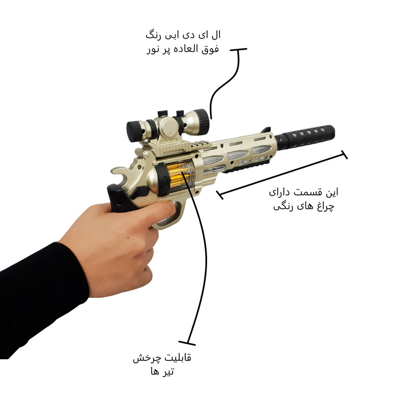 تفنگ بازی مدل GUN FIGNT کد 809 مجموعه 2 عددی