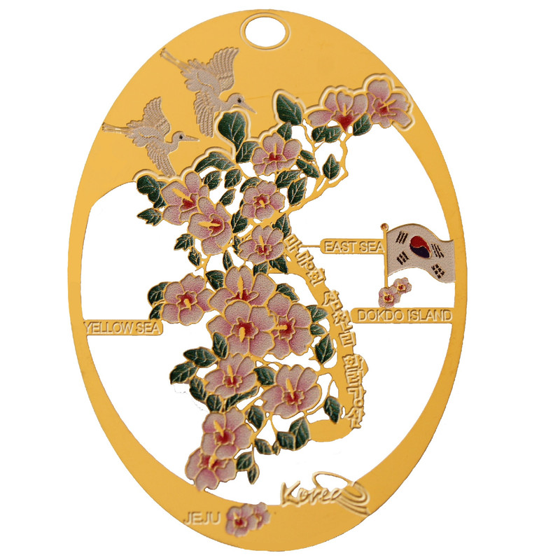 آویز گردنبند زنانه طرح گل بهار مدل KR20