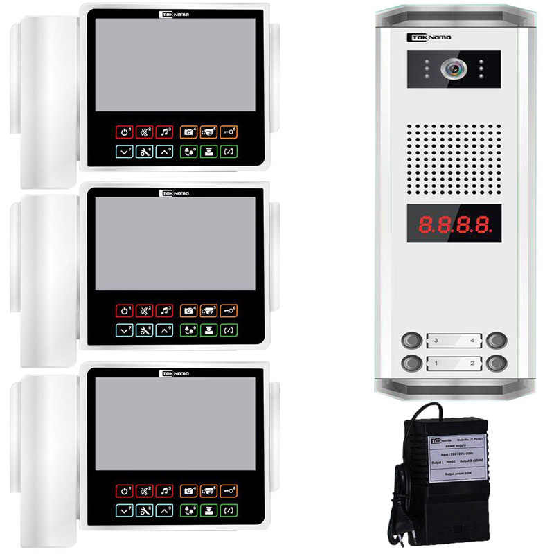 درب بازکن تصویری تک نما مدل C70-3V مجموعه 4 عددی درب بازکن تصویری تک نما مدل C70-3V مجموعه 4 عددی