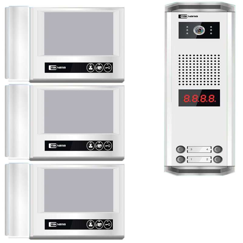 درب بازکن تصویری تک نما مدل D70M-3V مجموعه 4 عددی درب بازکن تصویری تک نما مدل D70M-3V مجموعه 4 عددی