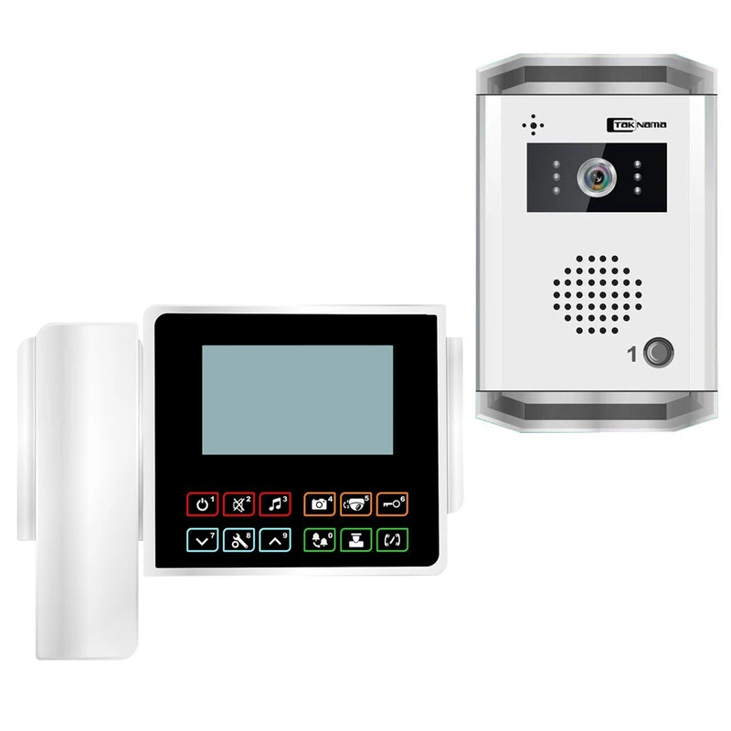 درب بازکن تصویری تک نما مدل C43-1V مجموعه ۲ عددی 