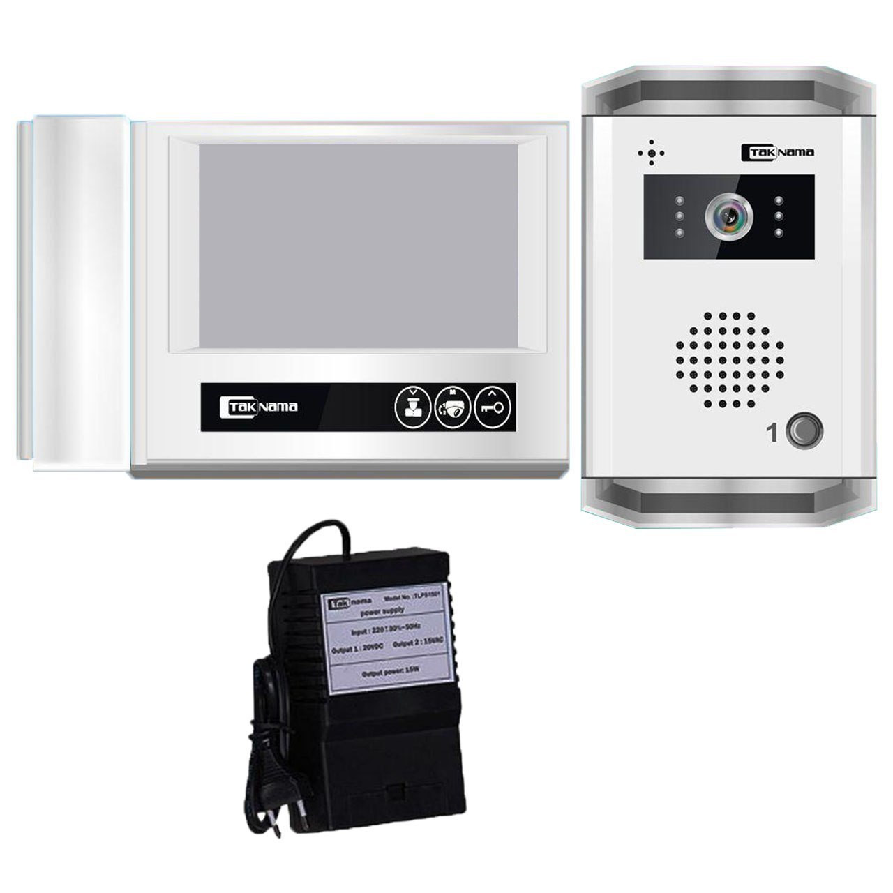 درب بازکن تصویری تک نما مدل D70-1V مجموعه ۲ عددی