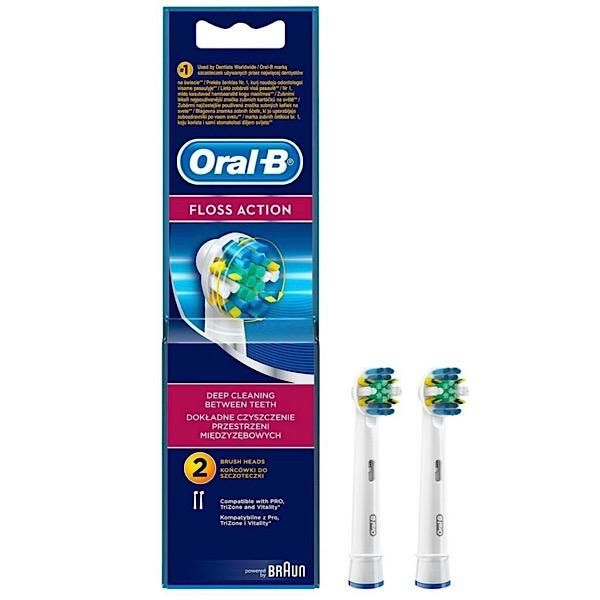 سری یدک مسواک برقی اورال-بی مدل Oral-B FLoss Action بسته 2 عددی -  - 1