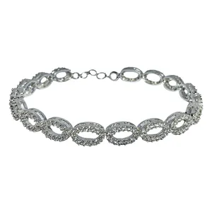 دستبند نقره زنانه کد 44