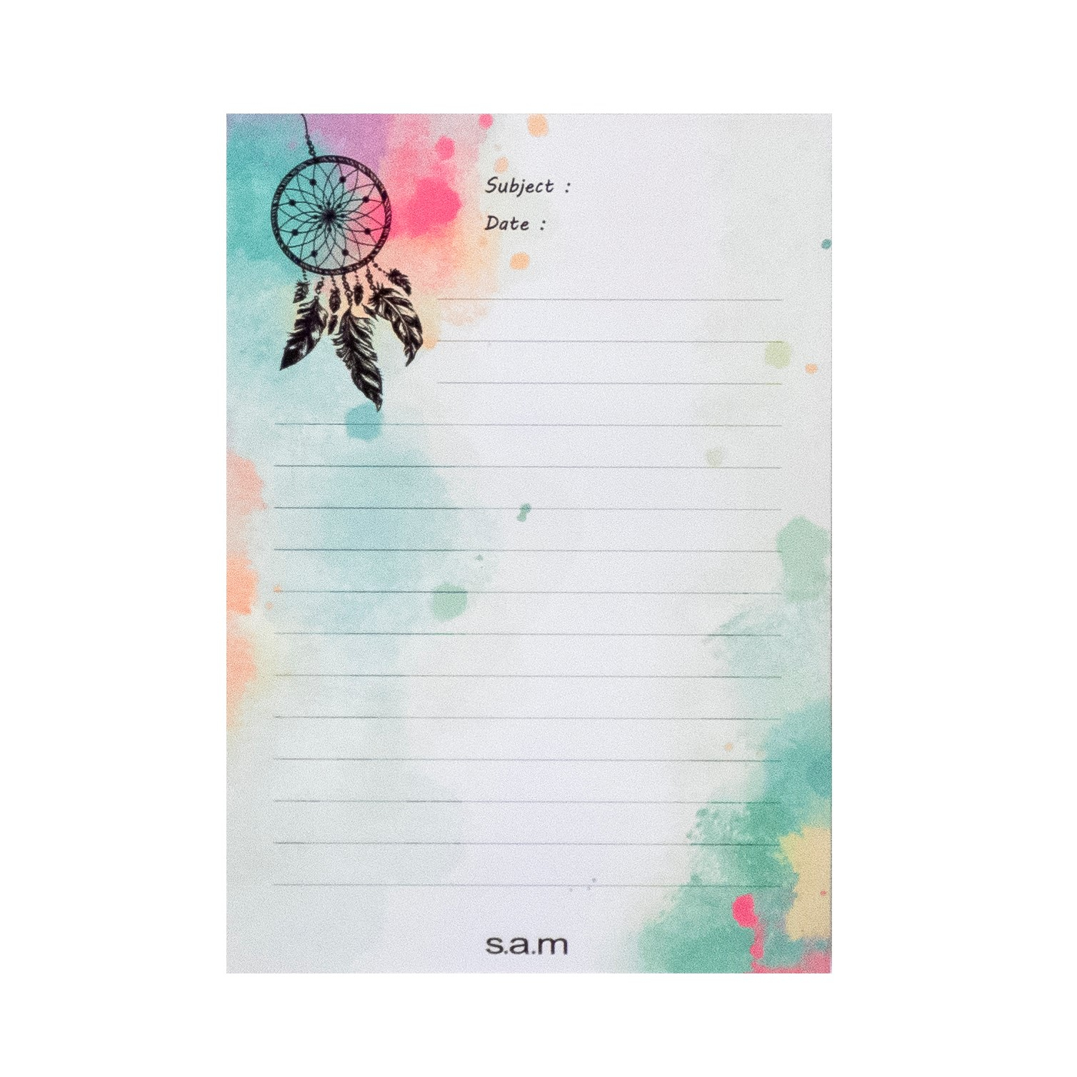 کاغذ یادداشت سم طرح Dream Catcher مدل یادآور بسته 50 عددی