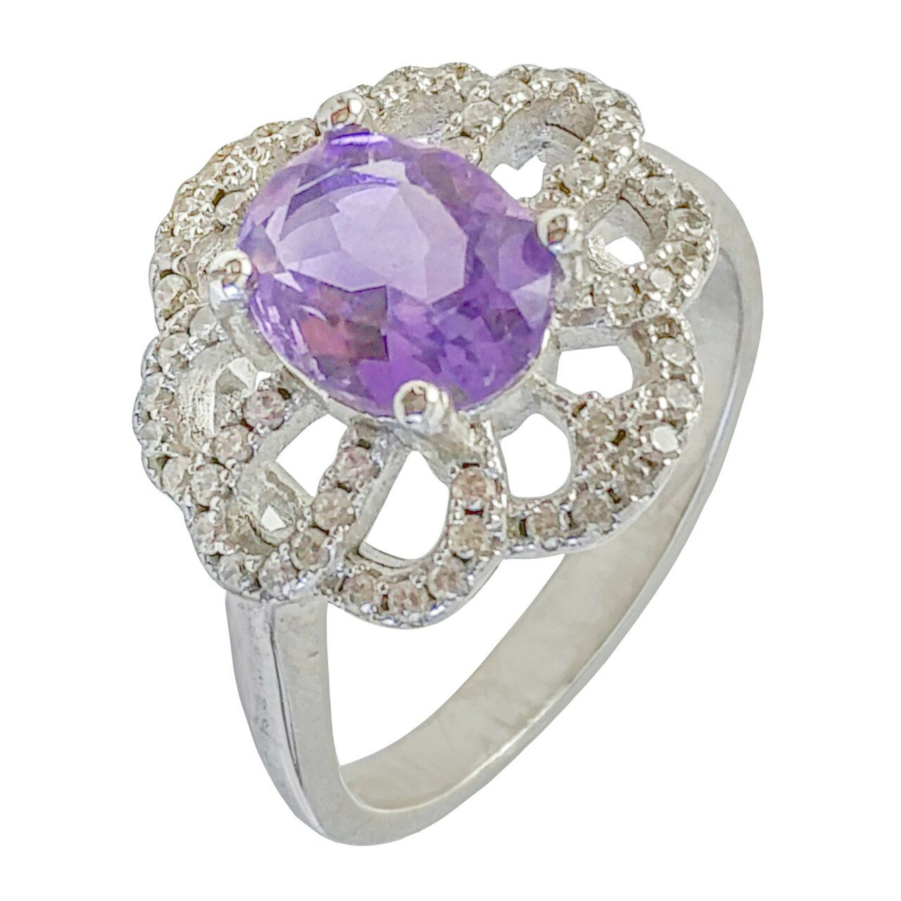 انگشتر نقره زنانه کد 2137