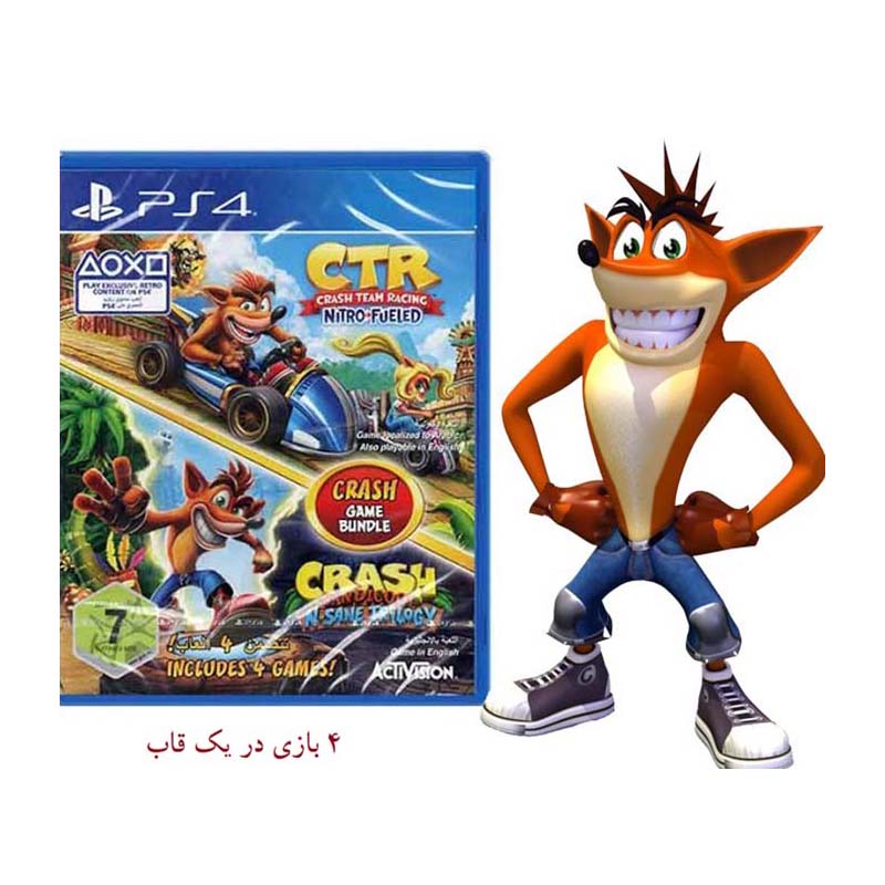 بازی Crash Bandicoot and Crash Team Racing مخصوص PS4