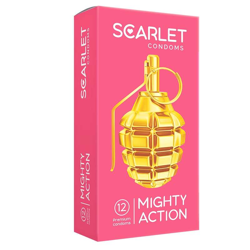 کاندوم اسکارلت مدل MIGHTY ACTION بسته ۱۲ عددی کاندوم اسکارلت مدل MIGHTY ACTION بسته ۱۲ عددی