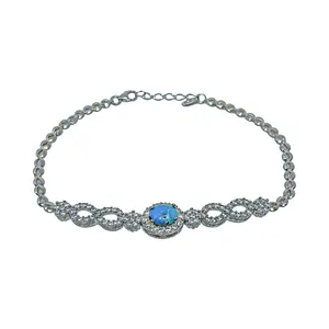 دستبند نقره زنانه کد 31