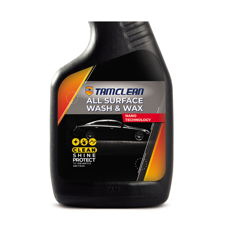 اسپری کارواش بدون آب تام کلین مدل TC_DB480Y22 حجم 480 میلی لیتر