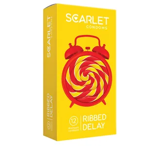 کاندوم اسکارلت مدل RIBBED DELAY بسته ۱۲ عددی 