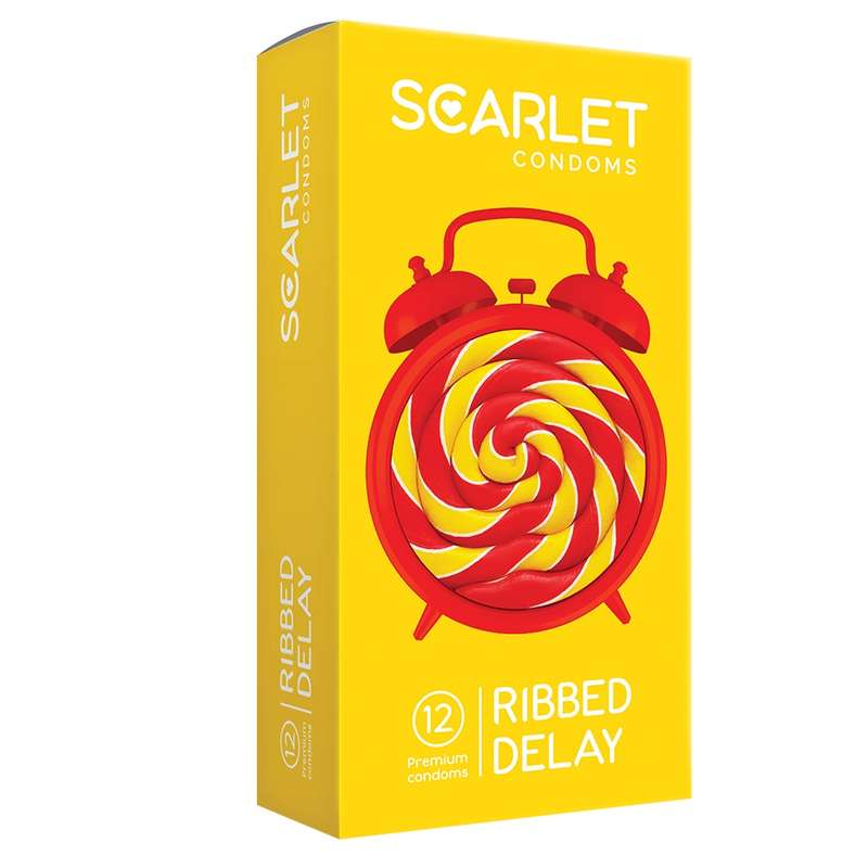 کاندوم اسکارلت مدل RIBBED DELAY بسته ۱۲ عددی کاندوم اسکارلت مدل RIBBED DELAY بسته ۱۲ عددی