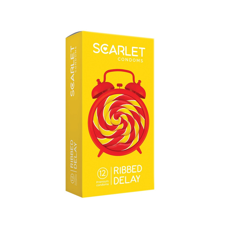 کاندوم اسکارلت مدل RIBBED DELAY بسته ۱۲ عددی کاندوم اسکارلت مدل RIBBED DELAY بسته ۱۲ عددی