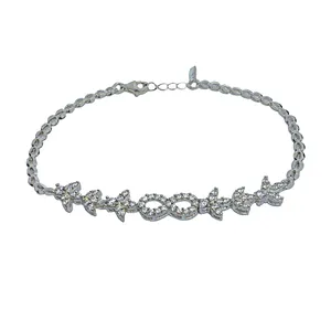 دستبند نقره زنانه کد 25