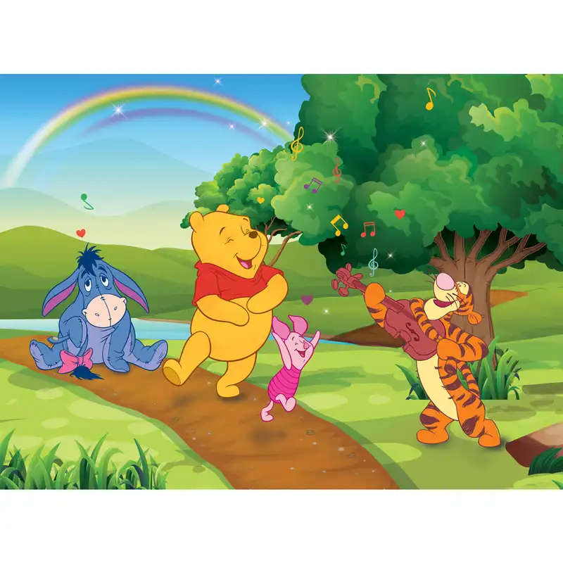 پوستر دیواری اتاق کودک طرح پو و پیگلت کد pk145