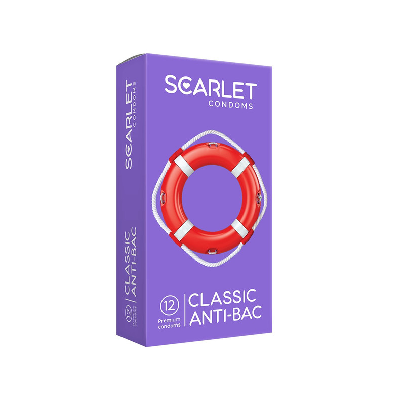 کاندوم اسکارلت مدل CLASSIC ANTI-BAC بسته ۱۲ عددی کاندوم اسکارلت مدل CLASSIC ANTI-BAC بسته ۱۲ عددی