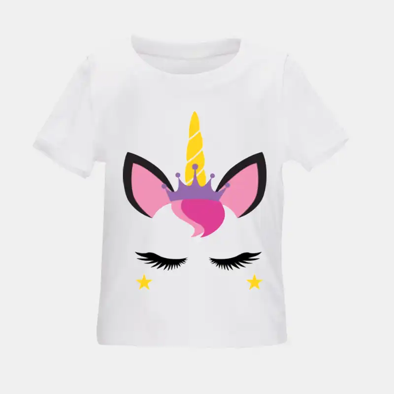 تی شرت بچگانه طرح اسب تک شاخ کد TSb41