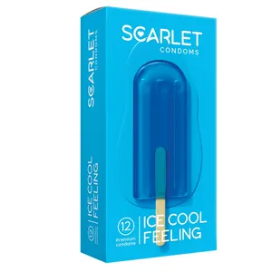کاندوم اسکارلت مدل ICE COOL FEELING بسته ۱۲ عددی 