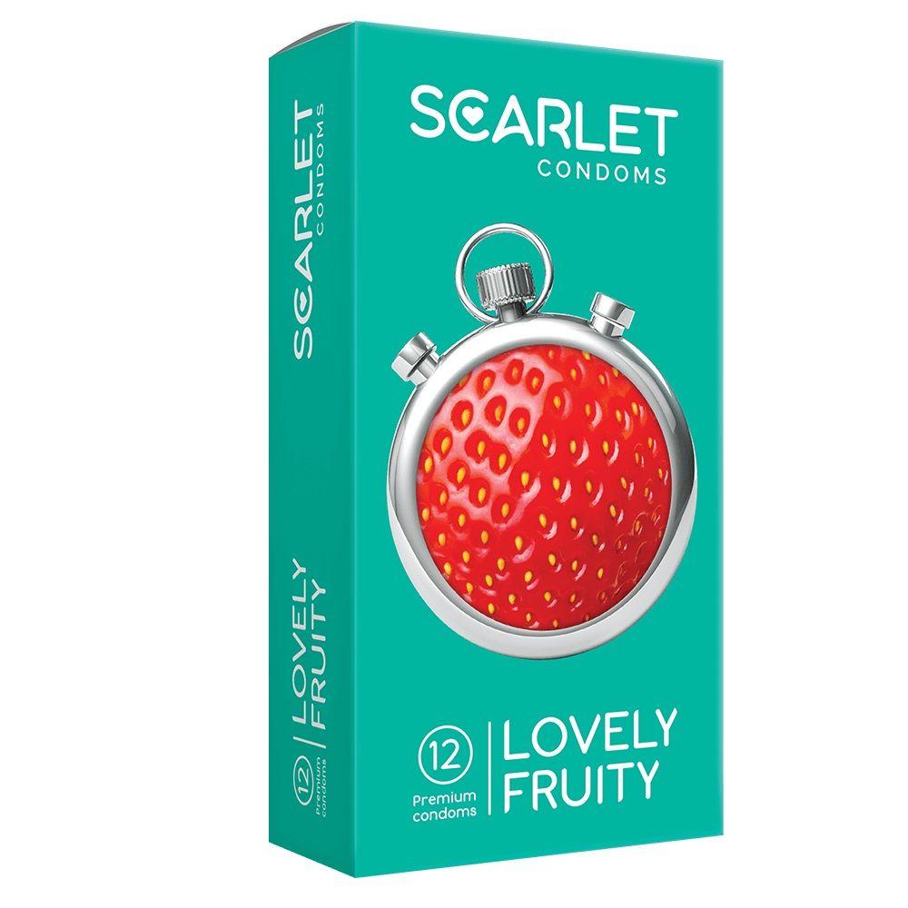 کاندوم اسکارلت مدل LOVELY FRUITY بسته ۱۲ عددی -  - 1