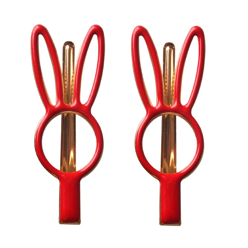 گیره مو دخترانه طرح خرگوش مدل JO-Gol002 بسته 2 عددی