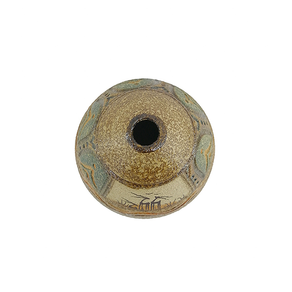 گلدان سفالی طرح طبیعت