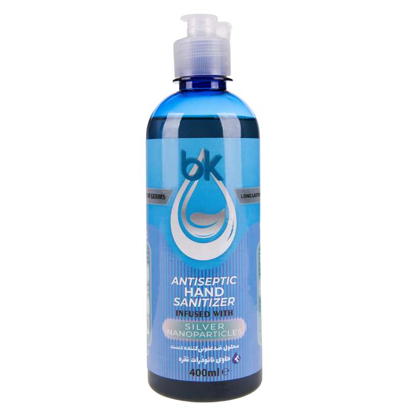 محلول ضدعفونی‌کننده دست نانوسیلوری بی‌کی مدل ws775 حجم ۴۰۰ میلی‌لیتر