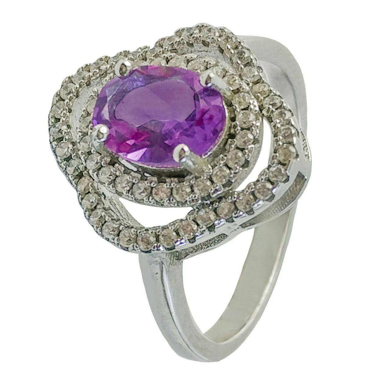 انگشتر نقره زنانه کد 2134