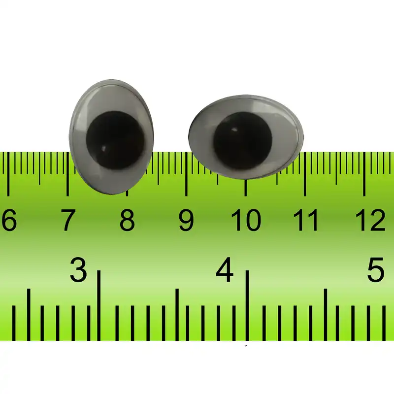 چشم عروسک طرح بیضی مدل oval20 بسته 20 عددی