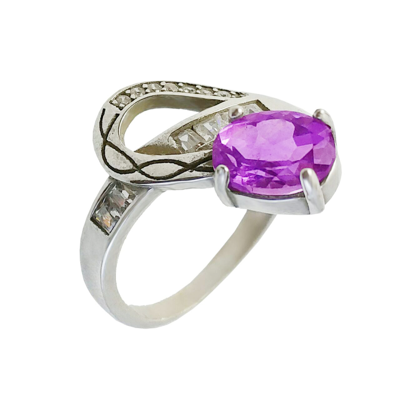 انگشتر نقره زنانه کد 2135