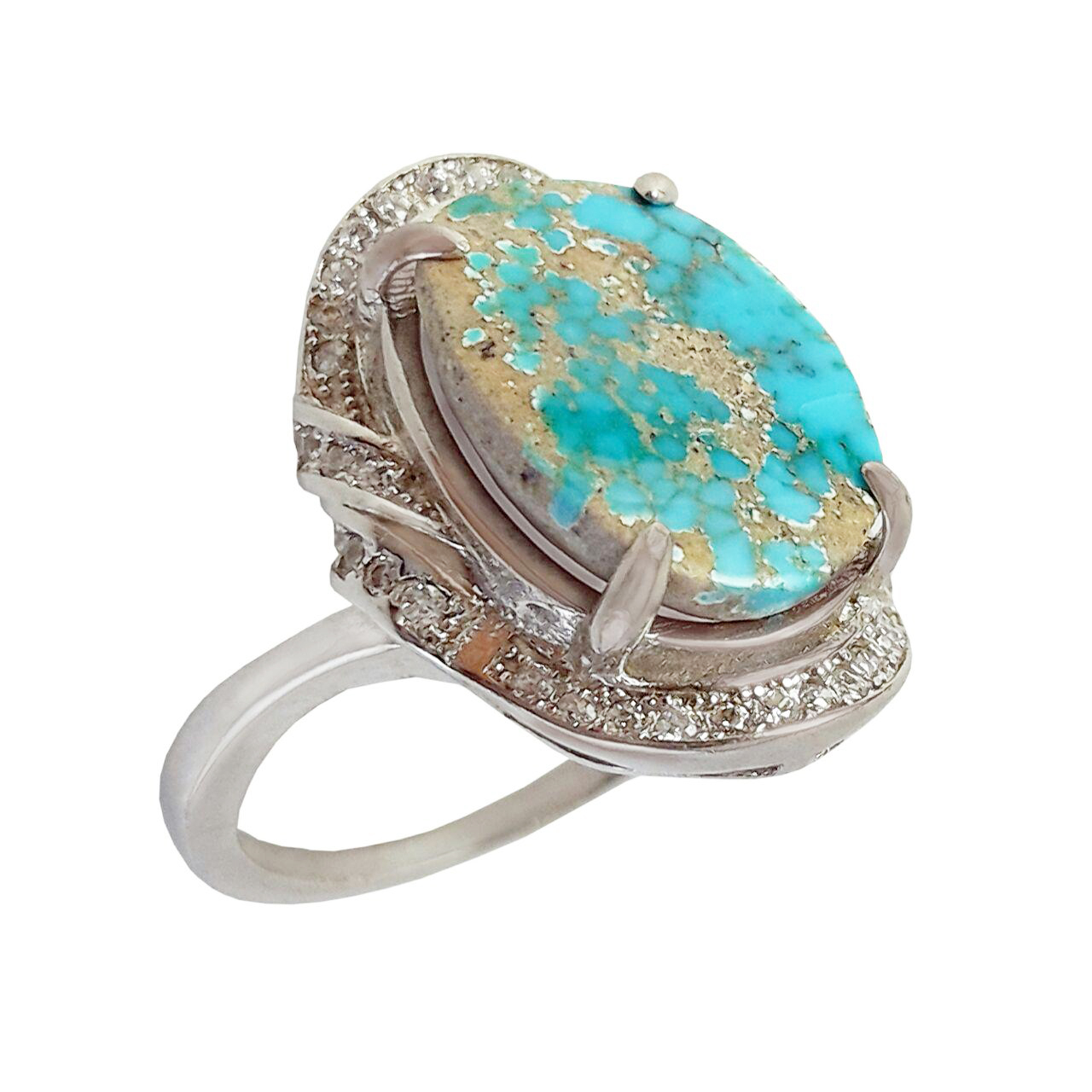 انگشتر نقره زنانه کد 2107