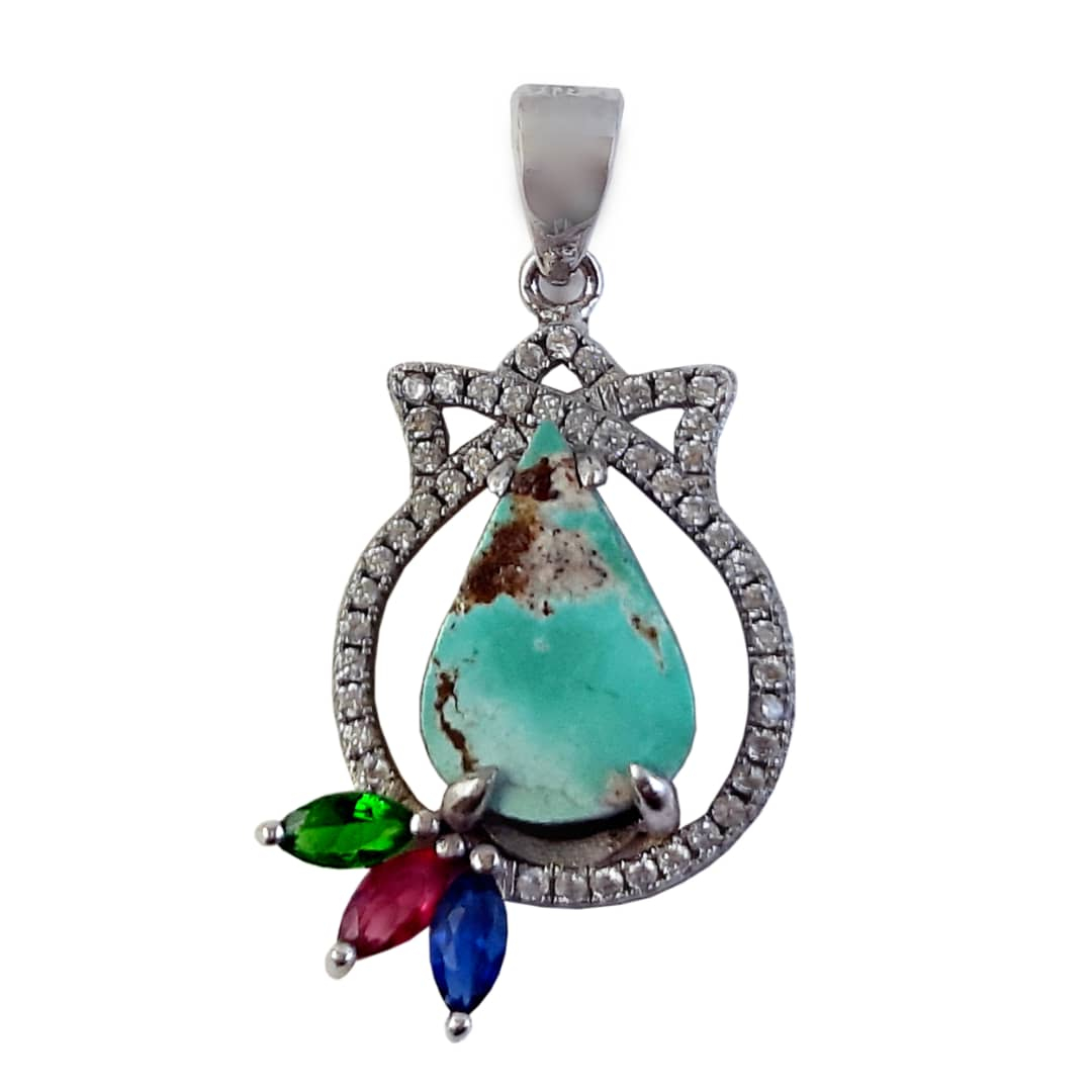 آویز گردنبند نقره زنانه کد 2091