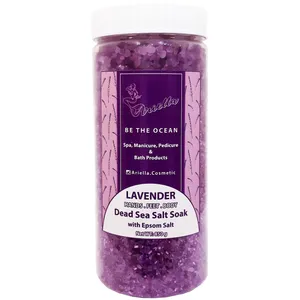 نمک حمام آریلا دانه درشت مدل Lavender وزن 850 گرم