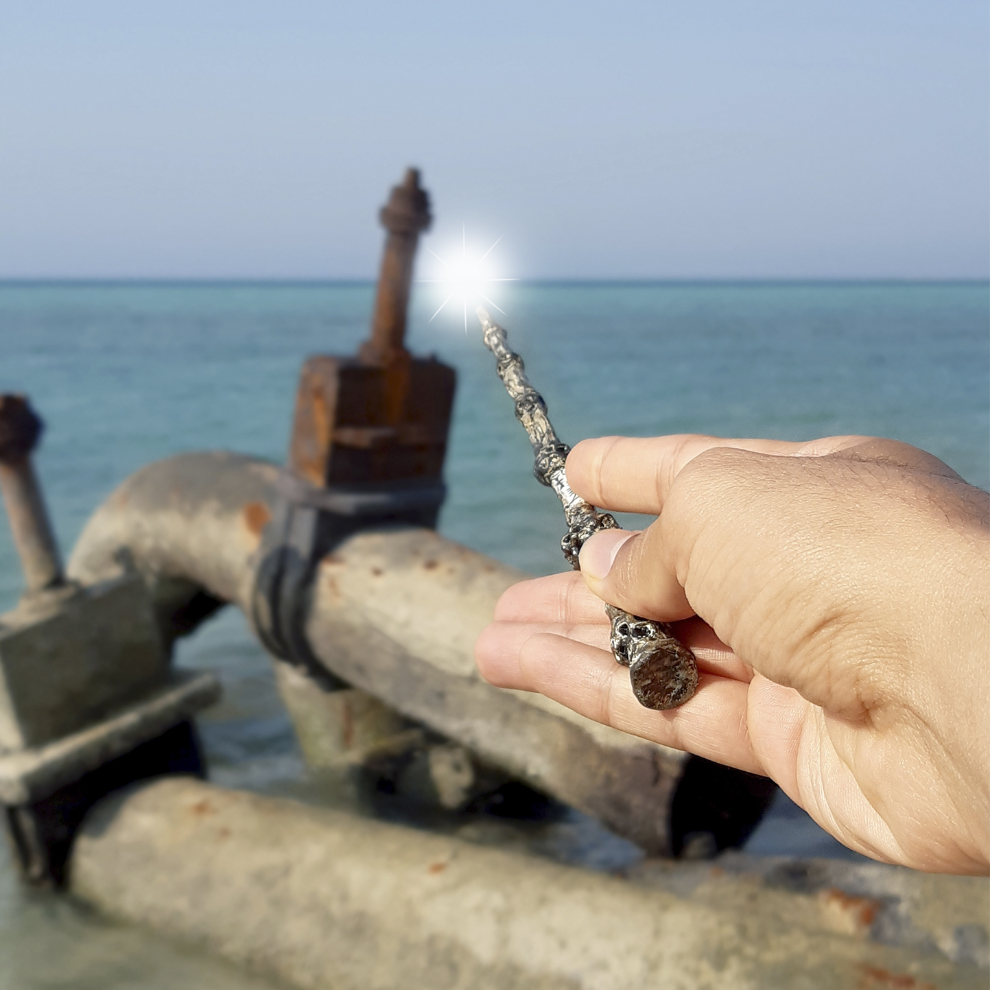 چوب دستی هری پاتر کد P01 به همراه کارت قطار