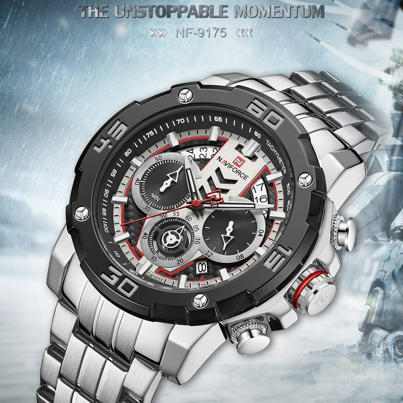 ساعت مچی عقربه ای مردانه نیوی فورس مدل NF9175-SW